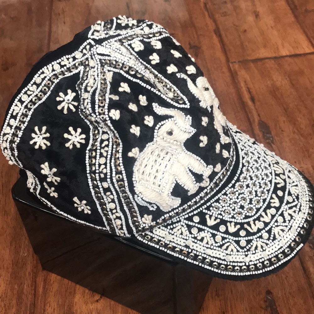 Free People beaded baseball cap